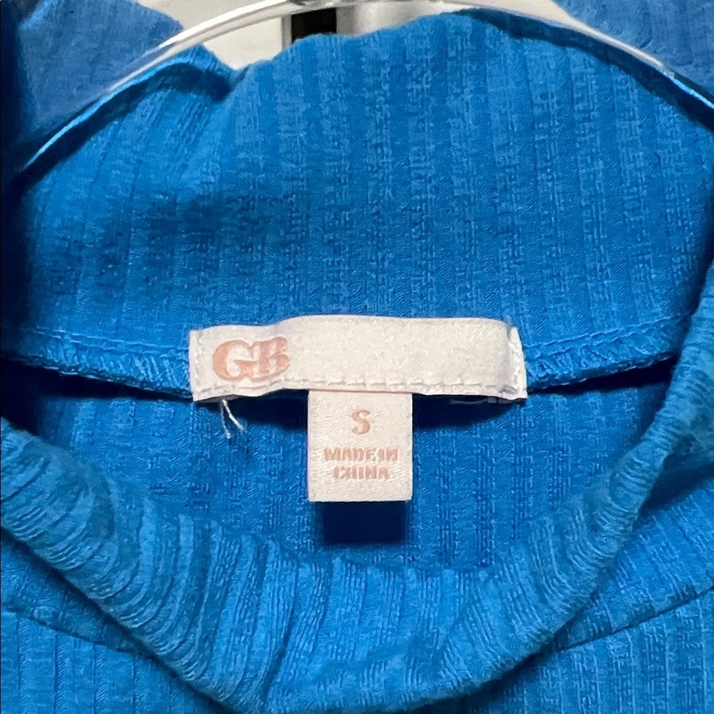GB Juniors Vibrant Blue Mock Neck Tank Top - Picture 2 of 3